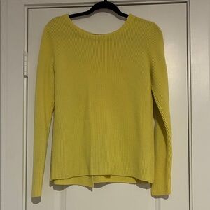 Banana Republic Yellow Asymmetrical Sweater